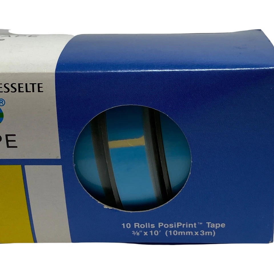DYMO Posiprint #610023 Blue - 3/8" x 10' Rolls - Box of 10 Rolls - Image 3 of 3