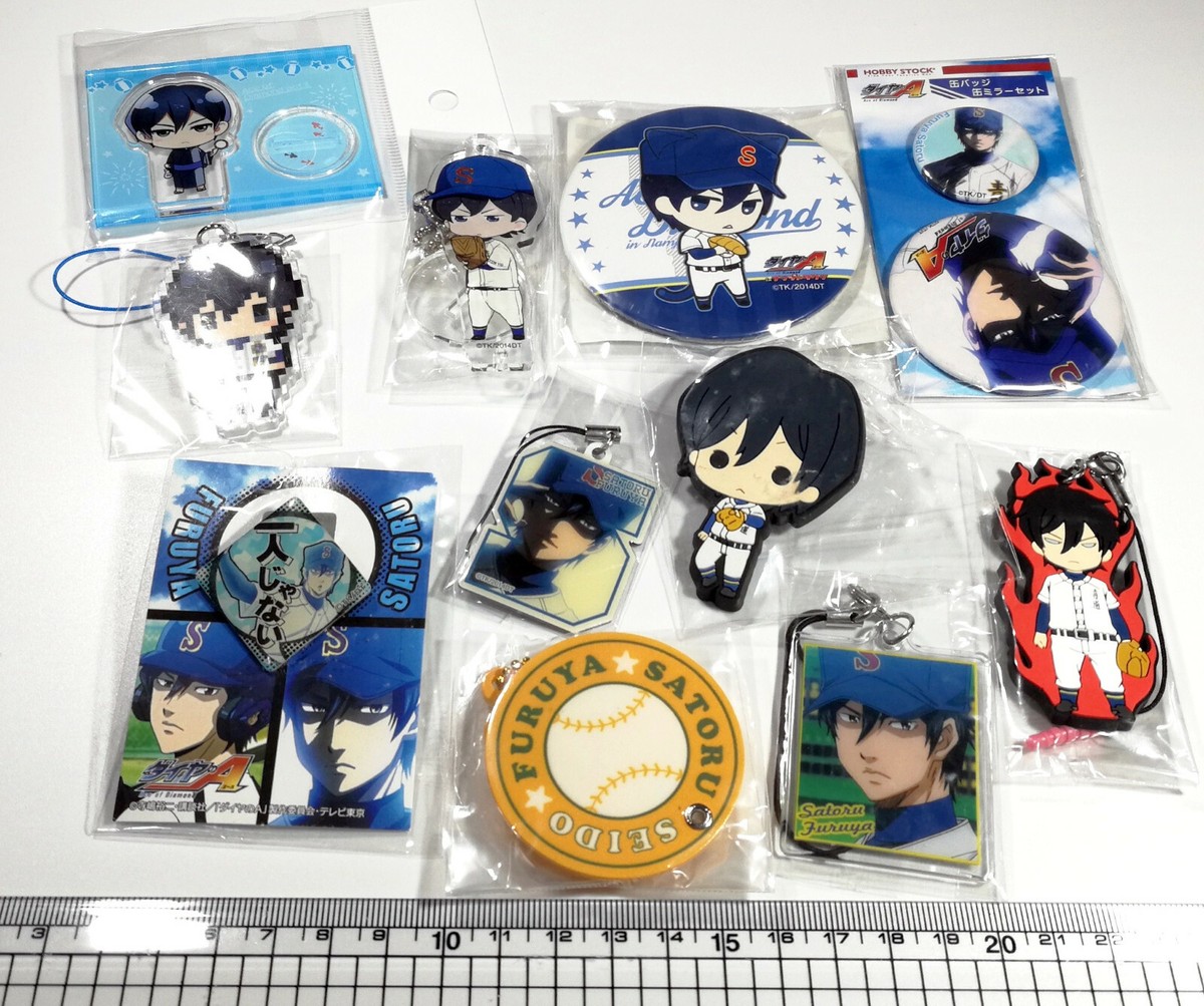 ☆彡 Diamond no Ace Furuya Satoru Seidou 12 item Acryl Rubber