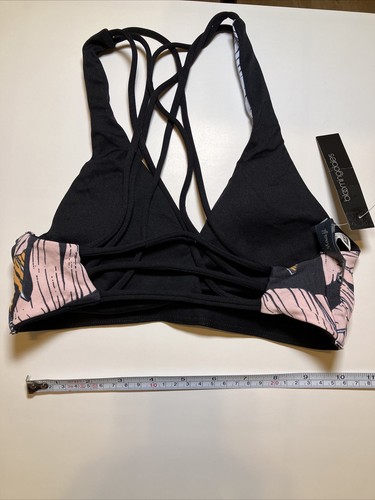 Maaji Cross Cross Bikini Top Dark Blue Pink Orange girls Medium - Picture 2 of 4
