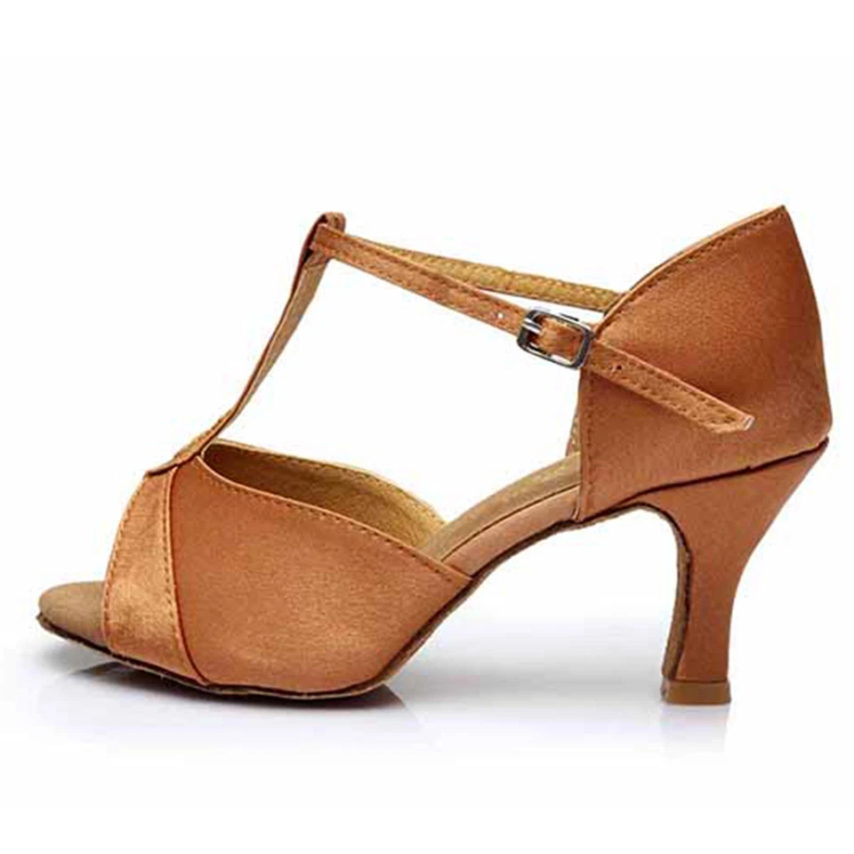 Nuevos zapatos de baile latino de tacón de salón para mujer/dama/niña/tango y salsa Foto 3 de 4