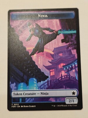 MTG - Kaito, Cunning Infiltrato / Ninja double sided token nonfoil