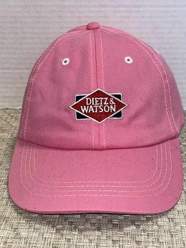DIETZ & WATSON Pink Hat Cap Sausage Hot Dogs Ham Pickles Philadelphia Penn.