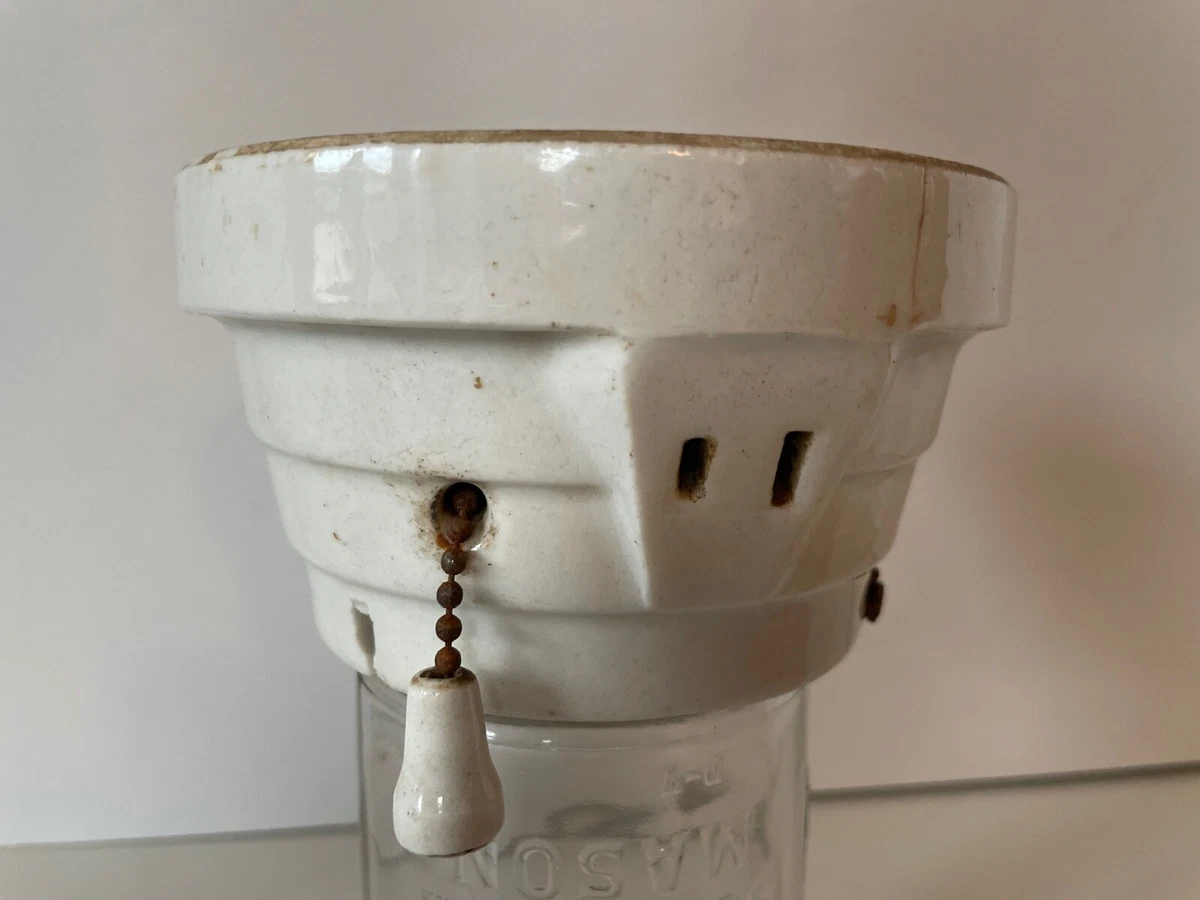 Ceramic pull chain light fixture deals