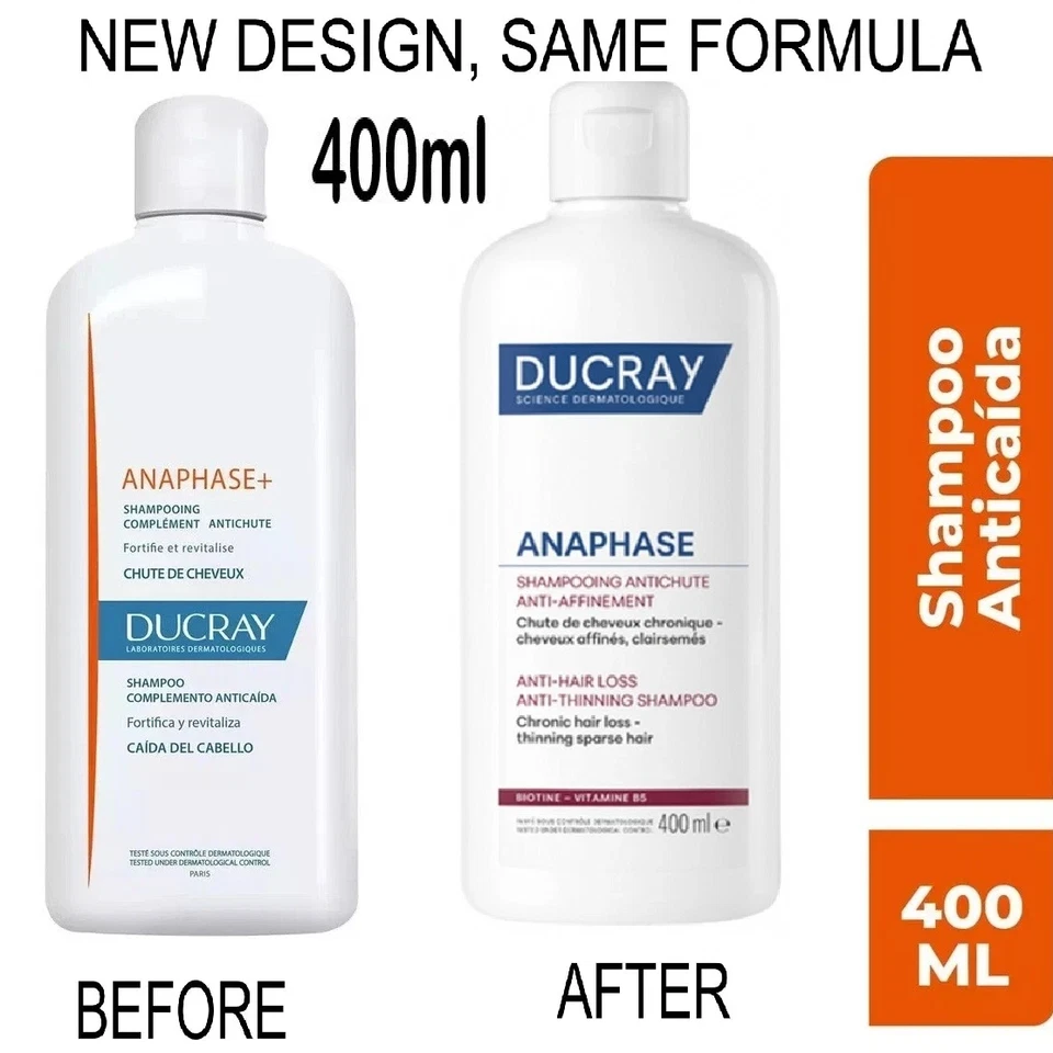 Ducray Anaphase Complement Shampoo Anti-Hair Loss 400ml Exp 03/2028 - Image 3 of 4