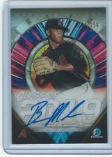 2019 Bowman Chrome Draft Brennan Malone AUTO #24/250 Class of 19 Diamondbacks