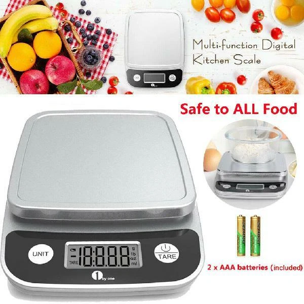 1byone 11lb/5kg Digital Kitchen Scale Precise Cooking Scale Baking Scale Gadgets