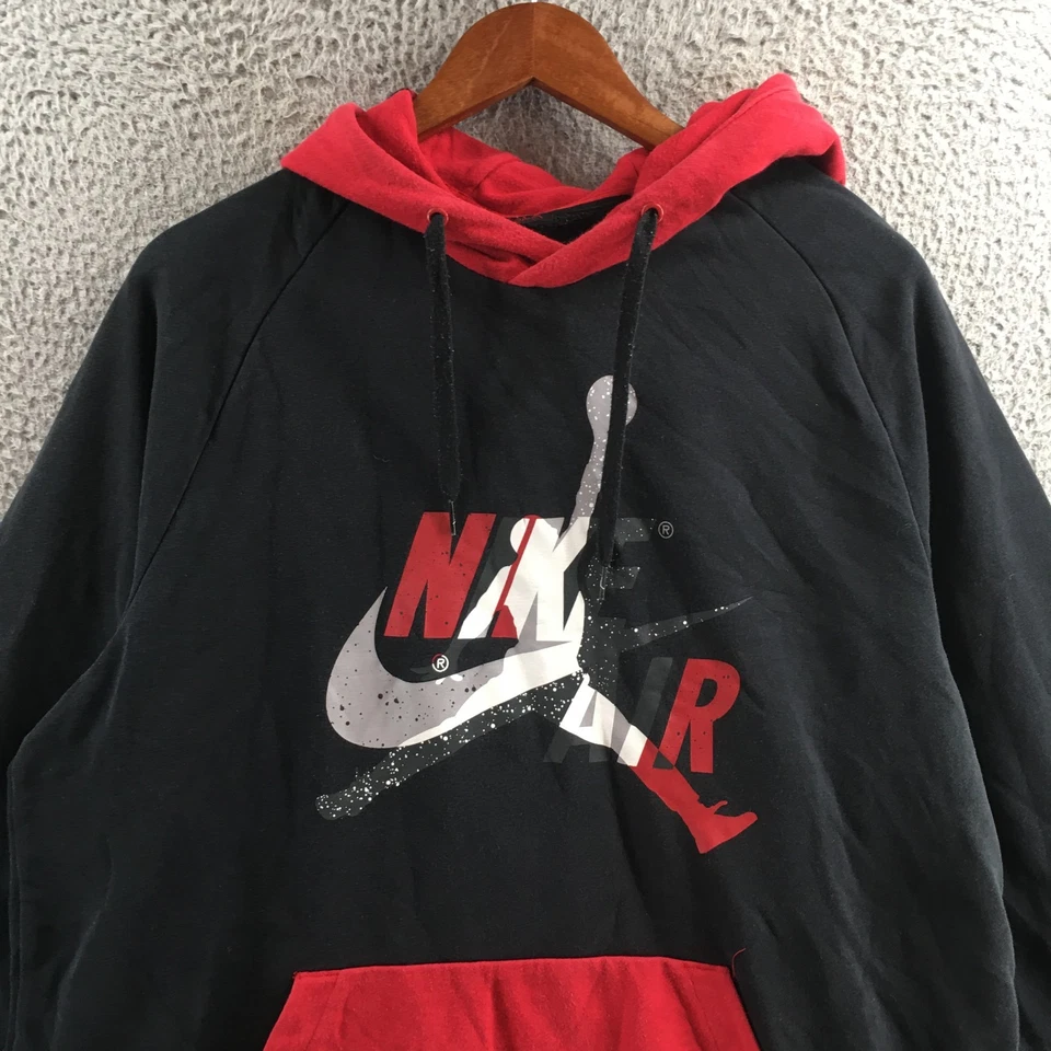 Nike Air Jordan Jumpman Classic Hoodie & Sweatshirt Mens 2XL Black Long Sleeve - Image 2 of 4
