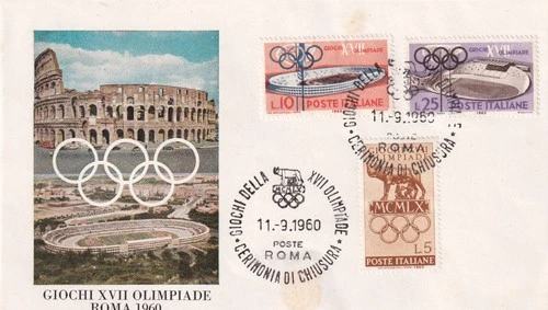 Italy Stamp - 1960 Olympic Ceremony FDC - First Day Cover