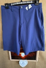 Willy men’s blue walking short 32 California-made pockets zip-fly button-closure