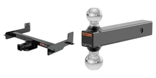 CURT Trailer Hitch Tow Cargo Kit 2in Receiver Class 4 & Ball Mount - 14012 45002