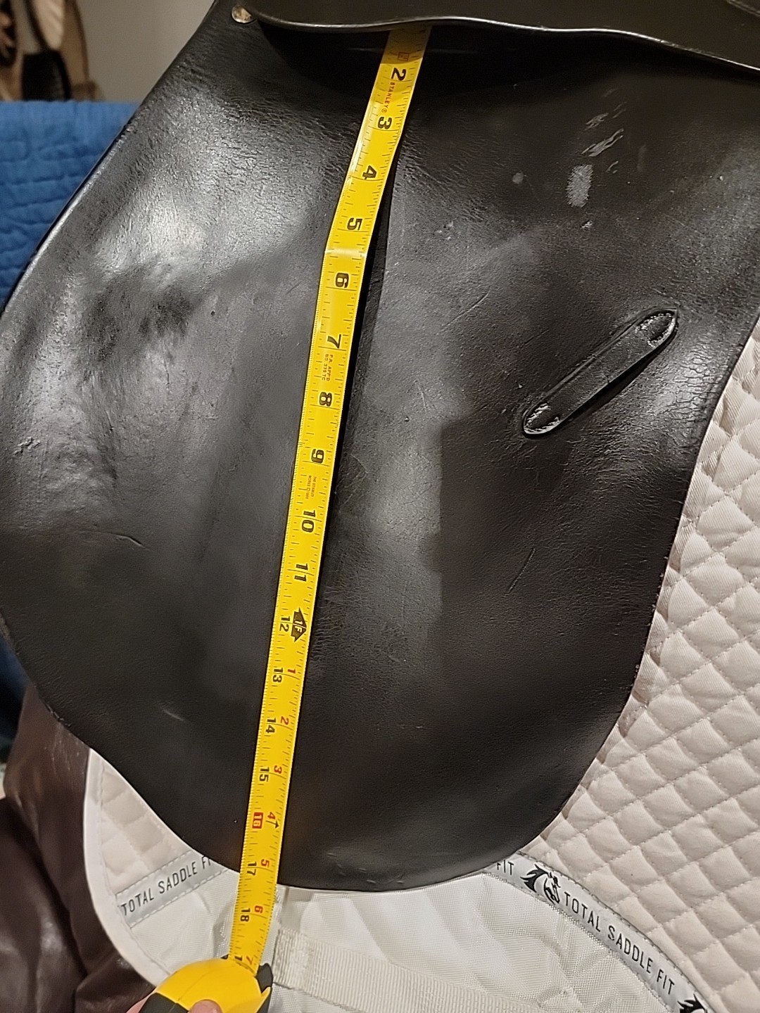 17” Black Passier PS Baum VSD Dressage Saddle Medium tree short billets Longflap