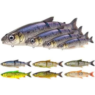 Savage Gear 3D Line Thru Whitefish 17cm 22cm 27cm Inline Soft Swimbait Wobbler