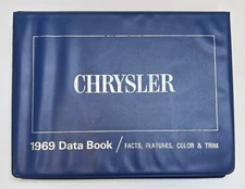 Original 1969 Chrysler "1969 Data Book / Facts, Features, Color & Trim"