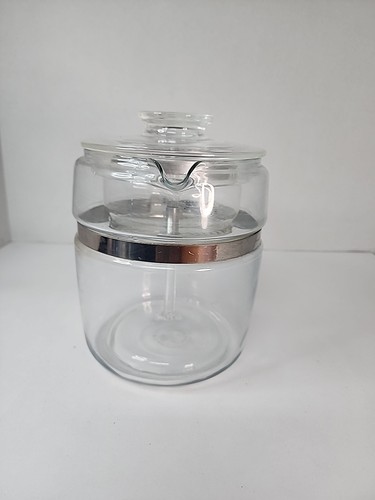 Vintage Complete PYREX Flameware 7759 9 CUP Coffee Pot Tea Pot Percolator - Picture 5 of 21