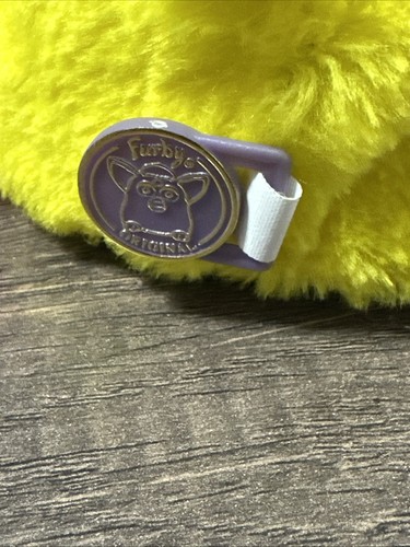 Vintage 1999 Furby Babies Baby 70-940 Yellow & Blue Body Pink Hair Works - Picture 5 of 8