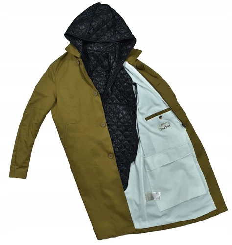 ACNE STUDIOS Cappotto di mezzanotte con piume 44