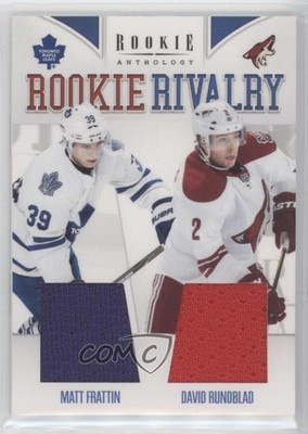 2011 Rookie Anthology Rivalry Materials David Rundblad Matt Frattin #44 RC 2d8
