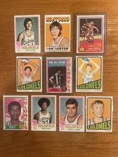 Kentucky Colonels ABA Lot of (10) Gilmore Dampier Mount Issel Powell Hester EX