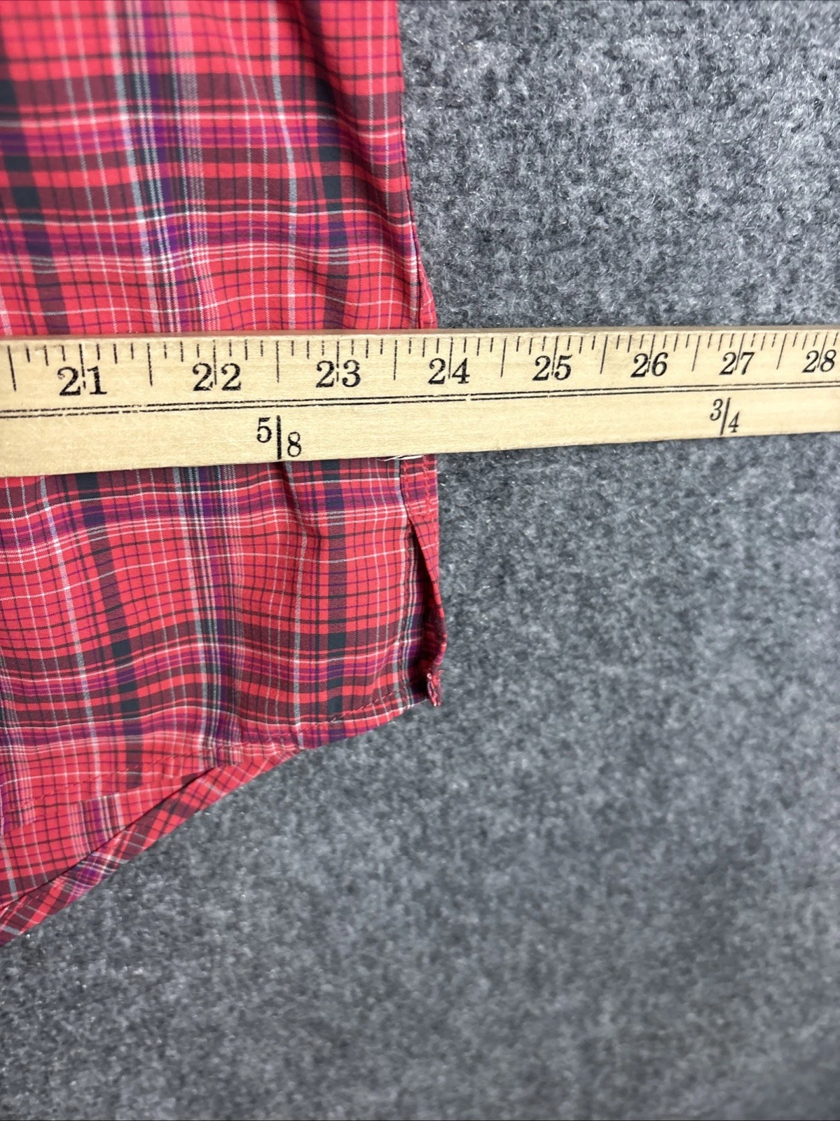 VETEMENTS Abito Duluth donna taglia L rosso quadri camicia bottoni vestito outdoor casual