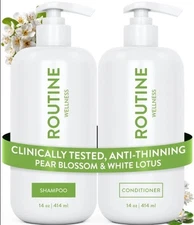 Routine Wellness Pear Blossom & White Lotus Shampoo & Conditioner 14oz / 414ml