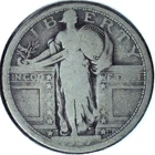 1917 TYPE 1 STANDING LIBERTY QUARTER - 90% SILVER - 24.3 mm - QSL 189