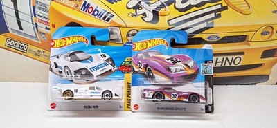 HOTWHEELS - HW EXOTICS - MAZDA 787B / GREENWOOD CORVETTE - MODELLAUTO IM MASSSTAB 1:64