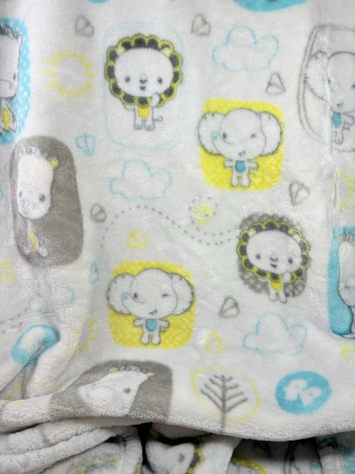 Fisher Price Costco Bebé Lovey Jirafa Elefante León Gris Amarillo Aqua Nubes Foto 3 de 4