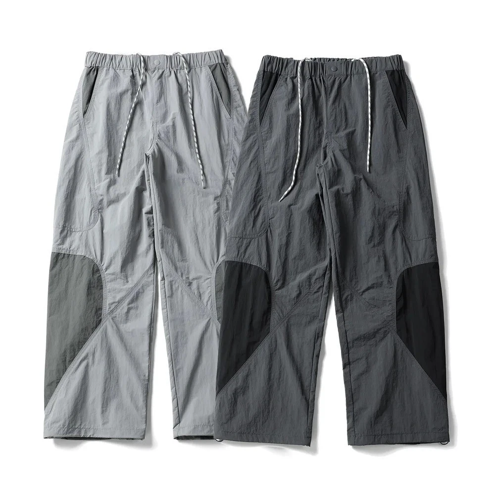 Men Women Outdoor Quick Dry Cargo Pants Loose Splice Techwear Joggers
