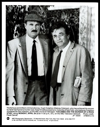 PETER FALK & DABNEY COLEMAN Columbo And The Murder Of A Rock Star Original Photo - 第 1/3 張圖片