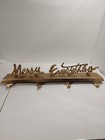 OPALHOUSE 24" BRUSHED BRASS MERRY EVERYTHING STOCKING HOLDER HANGER CHRISTMAS