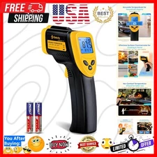 Compact Infrared Temperature Gauge with Backlit Display – Perfect for Home Use