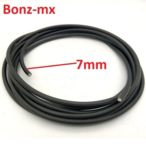 7mm HT Spark Ignition Lead Cable - Wire Core PVC Black - 30 Meter Roll