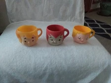 2 Flintstones Cups: Bam Bam & Pebbles plus Another Cup