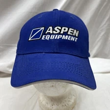 trucker hat baseball Cap Vintage Aspen Equipment Royal Blue  Nice Cool Lid
