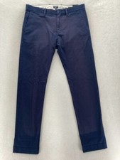 J.Crew Flex Pants Mens 32x32 Slim Fit Straight Blue Stretch Preppy Chino Casual