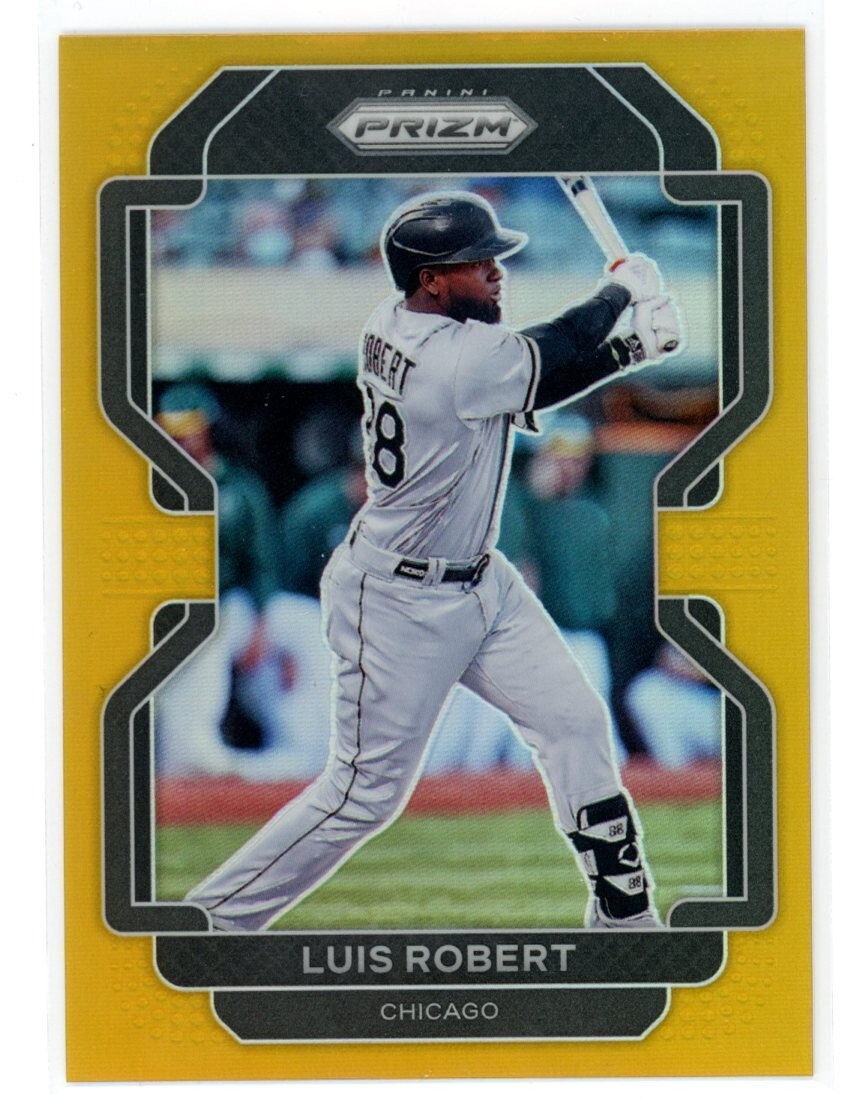2022 Panini Prizm #196 Gold Luis Robert /10 Chicago White Sox