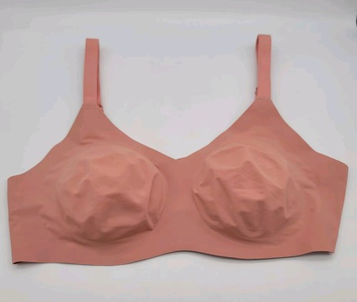 Knix Padded V-Neck Evolution Bra Women's 7 Ginger Stretch Wireless Excellent