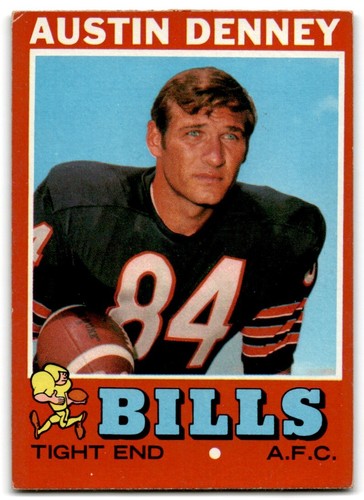 1971 Topps Austin Denney Rookie Buffalo Bills #187