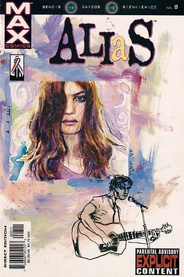 ALIAS # 8 : MARVEL COMICS : BRIAN MICHAEL BENDIS/MICHAEL GAYDOS : vf+(8.5)   .
