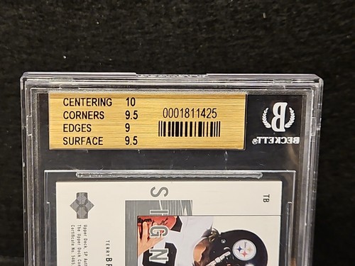 Terry Bradshaw 2001 SP Authentic Sign Of The Times BGS 9.5 Auto - Picture 6 of 7