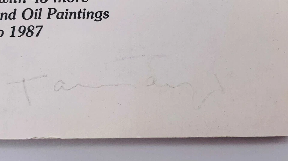 Rufino Tamayo Signed Autographed PB Art Book ADDENDUM FOR BOOK RUFINO TAMAYO - Image 3 of 4