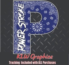 Powerstroke P Decal Sticker Turbo Diesel Truck 6.7 7.3 Crew Double Cab