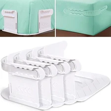 4PCS Lock Sheet Holders Keep Sheets Tight Heavy Duty Straps Fit All Mattresses