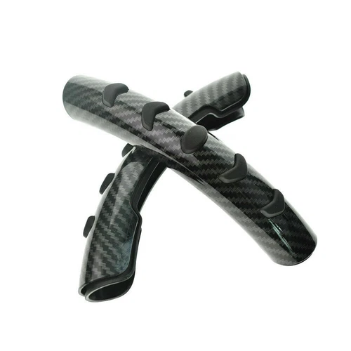 2x Cubierta Elevadora Volante Coche Fibra Carbono Antideslizante Accesorios Universales - Imagen 6 de 12