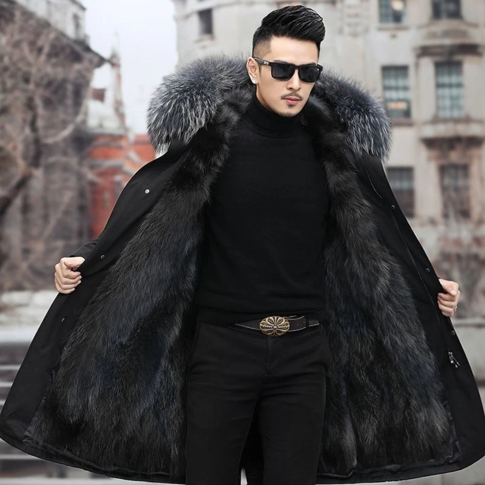 Mens mink fur coat and jacket