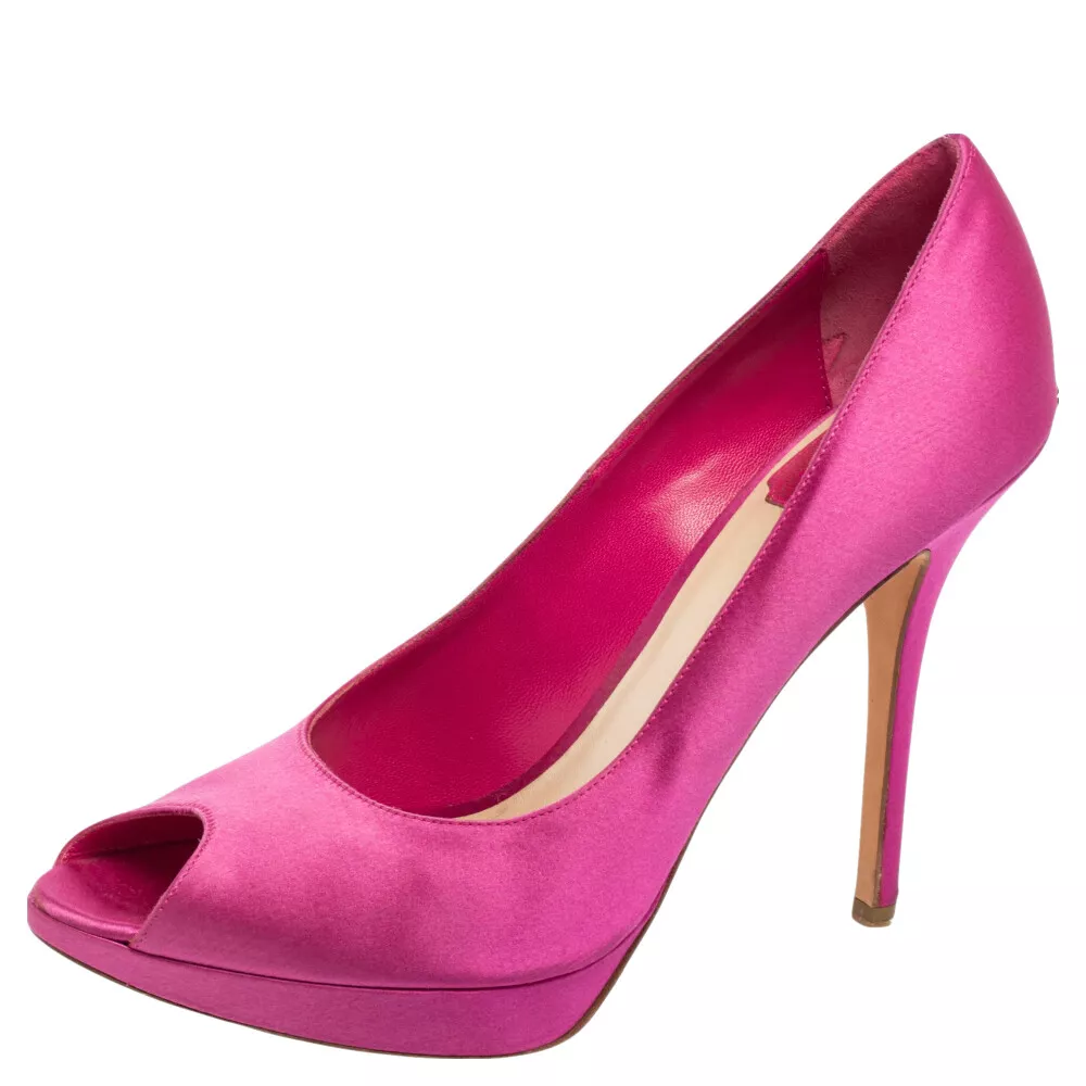 Escarpins Miss Dior rose satiné rose taille 40,5