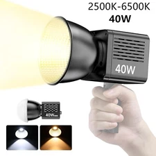 40W Handheld Led Video COB Light Bi-Color 2500K-6500K Outdoor Photography Lights