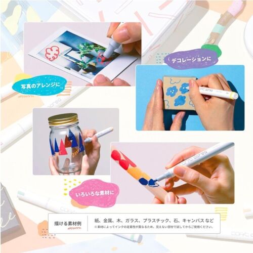 Too Copic Acrea Opaque Water-Based Marker 24 color Set Neutral Vivid Light Deep - Picture 7 of 9