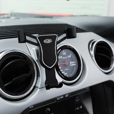Black Car Vent Mount Bracket Cell Phone Holder Stand for Ford Mustang 2015-2022