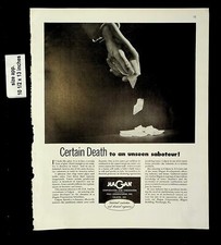 1943 Certain Death HaGan Corp Hall Laboratories Vintage Print Ad 19992